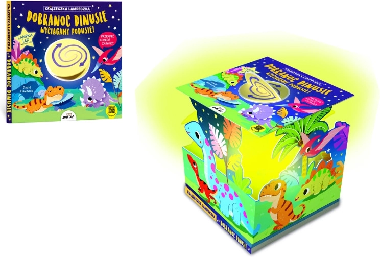 Boek-lampje Welterusten, dinosaurussen – USB‑C LED