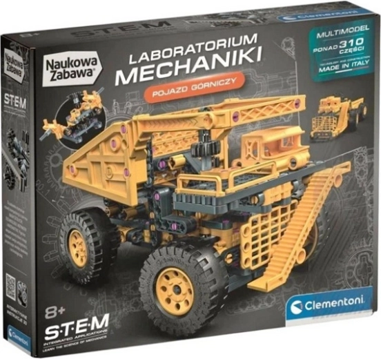 Mechanisch laboratorium – mijnwagen 2-in-1 bouwset