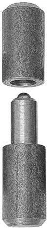 Las-scharnier met kogel 65 × 16 mm