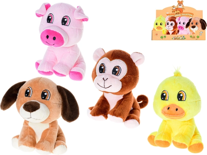 Pluchen diertje 14 cm voor baby’s en kinderen