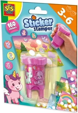 SES stempel met dierenstickers