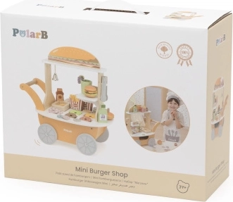 Viga Toys PolarB houten kar met burgerbar