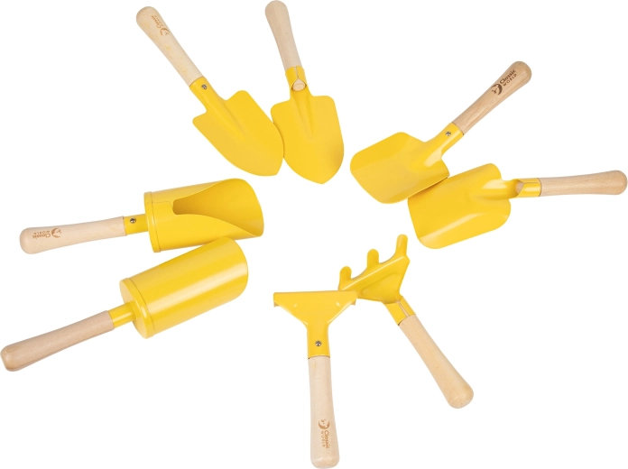 Classic World Edu metalen zand- en tuingereedschap voor kinderen, 8 stuks