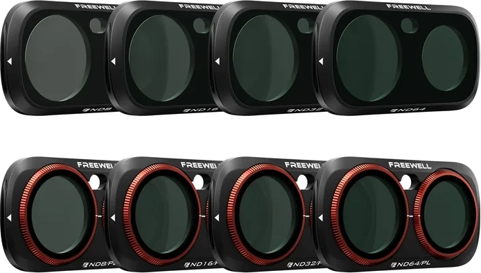 Freewell All Day filterset voor Insta360 Luna Ultra (8 stuks)