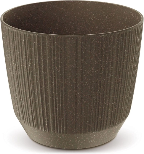 Bloempot Ryfo Eco Wood 19,5 cm – koffiekleur