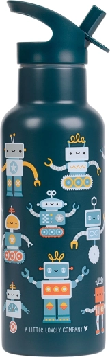 A Little Lovely Company roestvrijstalen drinkfles 500 ml robots