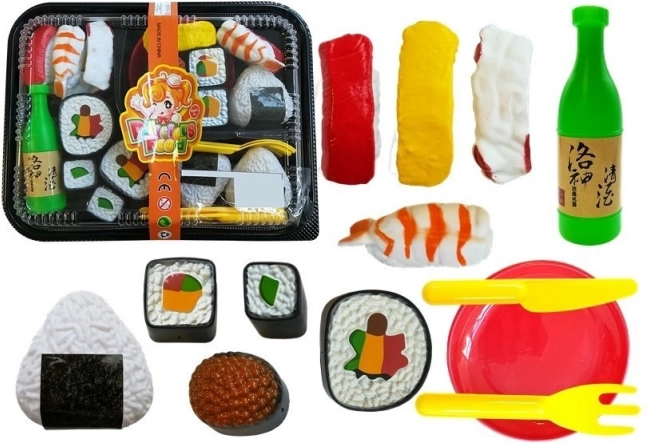 Kinderset voor sushi met bestek en accessoires (27 stuks)