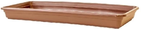 Schotel onder balkonbak Lobelia 50 cm terracotta