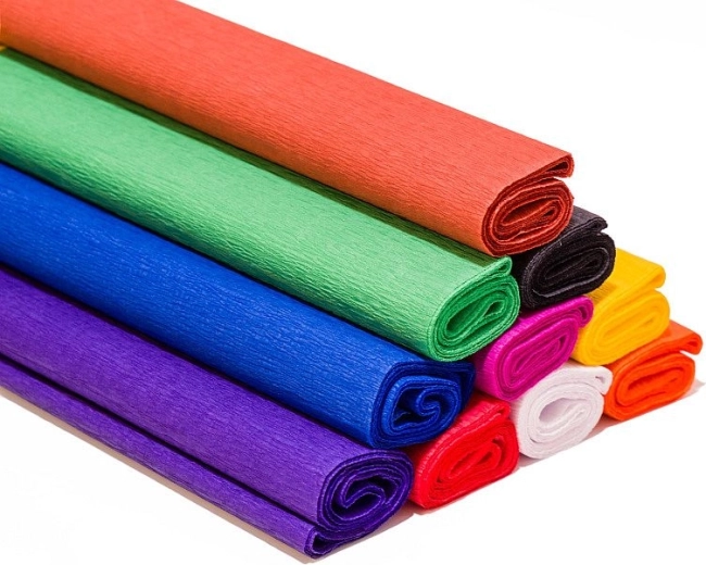 Crêpepapier mix kleuren 0,5 × 2 m