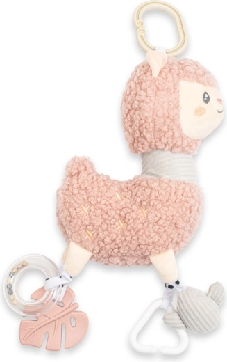Pluchen lama-speelgoed met vibratie, rammelaar en bijtring NEW BABY