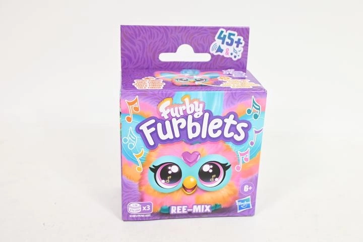 Furby Furblets Ree-Mix interactieve pluchen knuffel met clip - 1 stuk