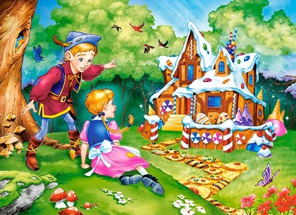 Puzzel 70 stukjes Hansel & Gretel