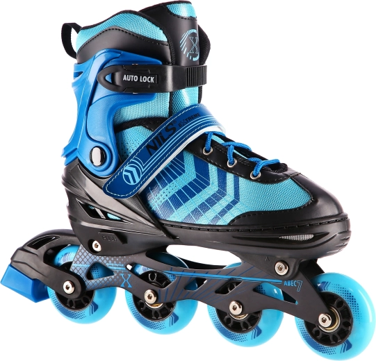 4-in-1 inline- en schaatsen NILS Extreme blauw-zwart – S (29-33)