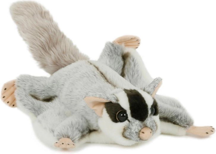 Pluchen vliegende buidelmuis grijs 38 × 27 cm