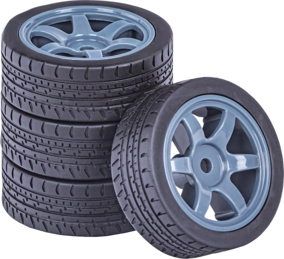 Set wielen met profiel voor drift-RC-auto (4 stuks)