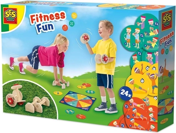 SES Fitness Fun set met oefeningen voor kinderen