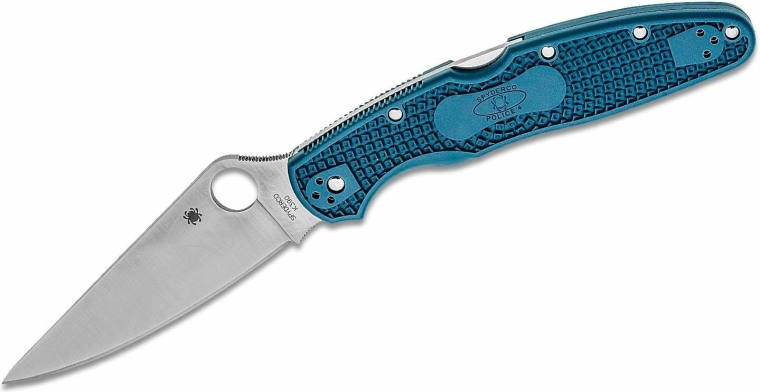 Spyderco Police 4 Lightweight zakmes K390, blauw FRN‑handgreep