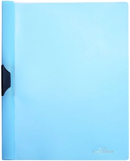 Documentenmap met zijklem A4, pastelkleurig blauw CONCORDE