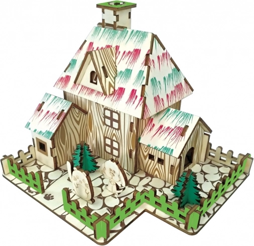 Houten 3D-puzzel heksenhut WOODCRAFT