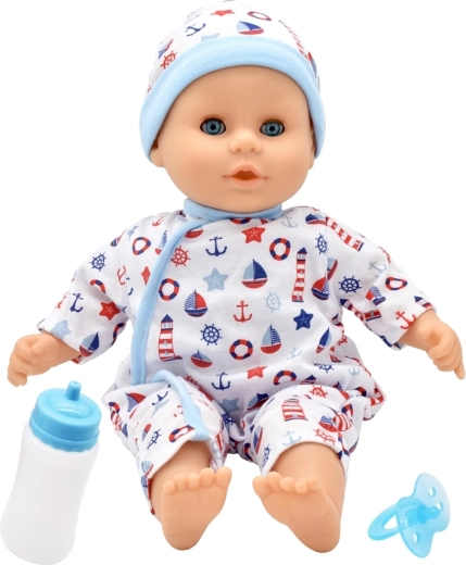 Dolls World babypop Little Treasure blauw 38 cm