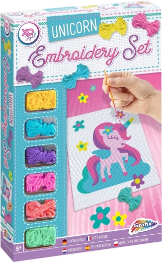 GRAFIX Borduurplaatje Eenhoorn 18,5x14,5 cm