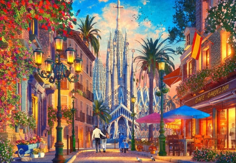 Puzzel Barcelona 1000 stukjes BLUEBIRD