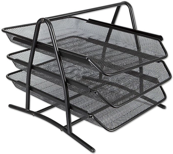 Metalen drievoudige lade CONCORDE – zwart