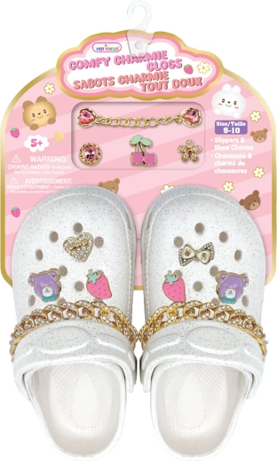 Witte kindersandalen met decoratieve accessoires