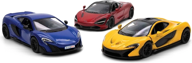 Metalen McLaren-modelauto met terugtrekmechanisme