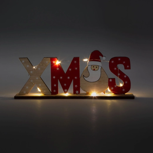 Kerst LED-decoratie voor op de plank met Sinterklaas