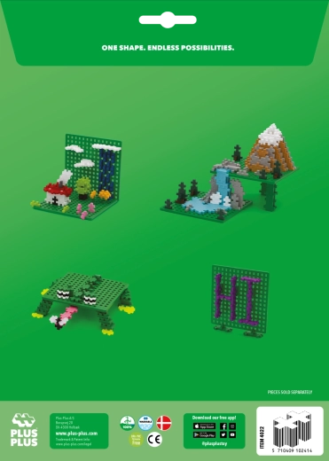 Plus-Plus groene bouwplaat (2 stuks)