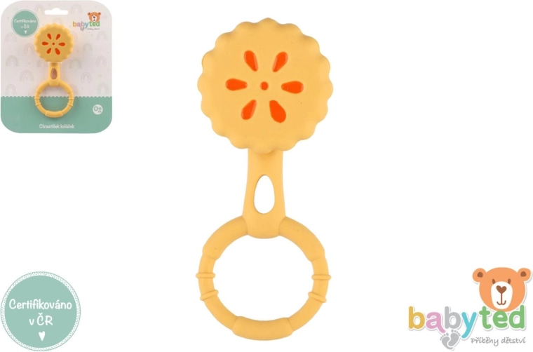 Siliconen rammelaar en bijtring voor baby’s Babyted 13 × 5 cm
