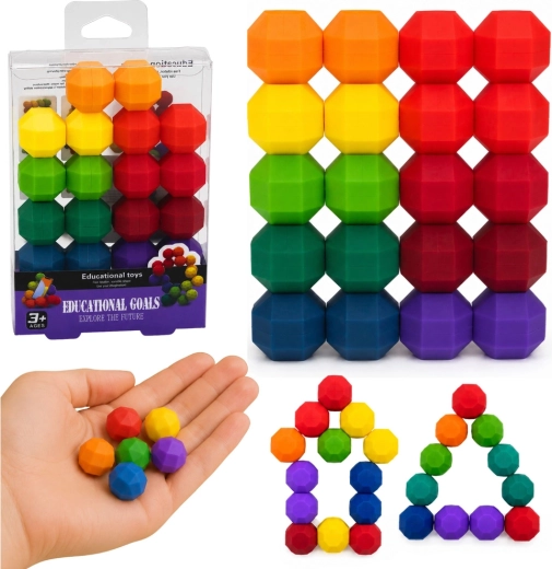 Magnetische anti-stress balletjes Montessori – logische puzzel