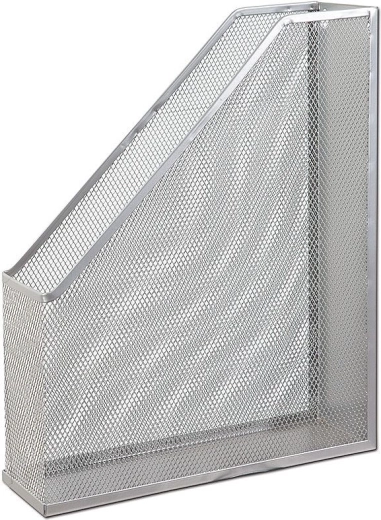Metalen wandhouder voor catalogi CONCORDE, zilverkleurig