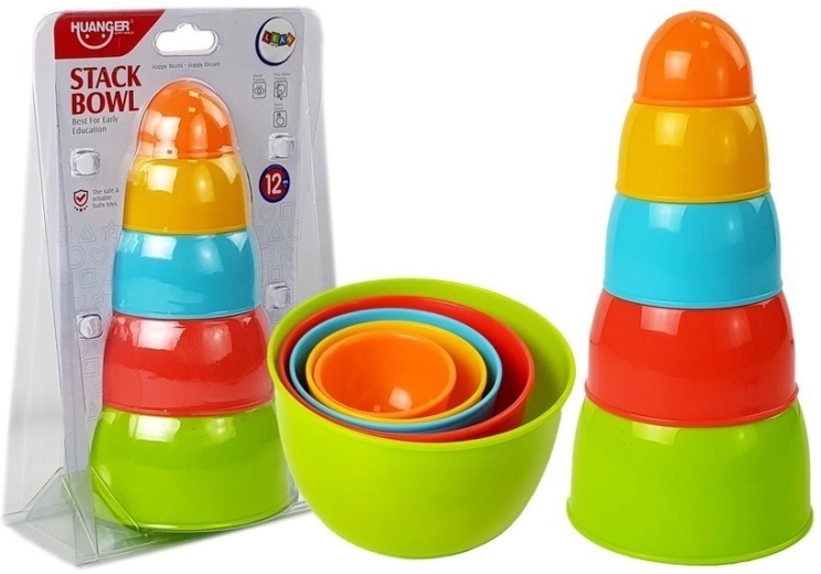 Set van stapelkommen voor baby’s 5 stuks