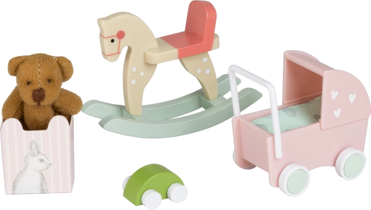 Lundby speelgoedset voor de kinderkamer van een poppenhuis