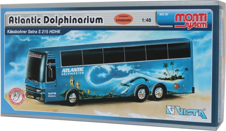 Bouwset bus Setra Atlantic Dolphinarium Monti System 50