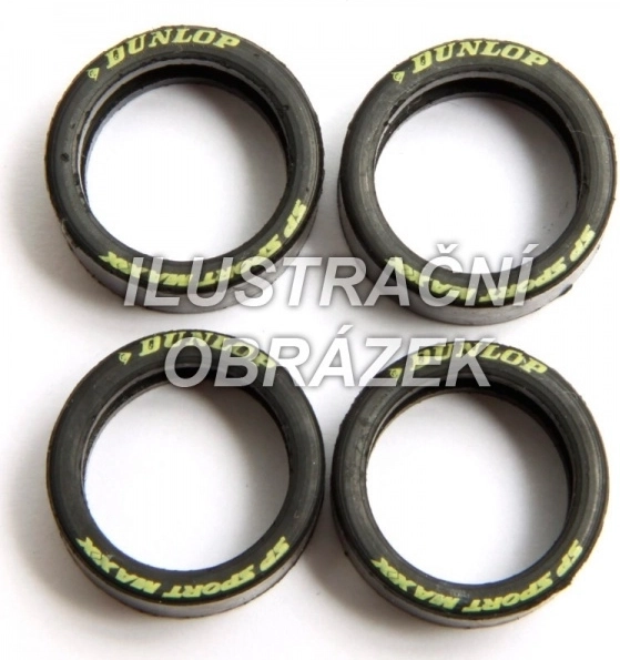 Banden voor CARRERA auto’s tanker en takelwagen (4 stuks) EVO/D132