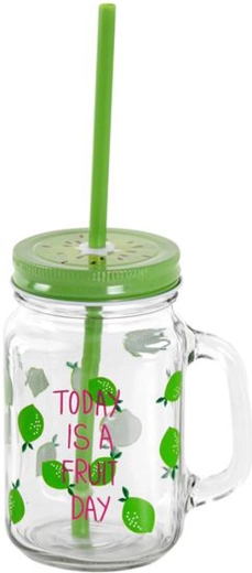 Glas met rietje TORO fruit 450 ml