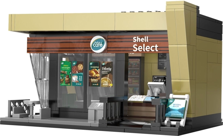 CaDA Shell Select Café bouwset op schaal 1:30