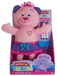 Kleurbeer van stof 38 cm