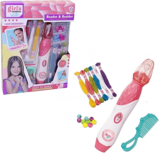 Haarparelset met accessoires op batterijen