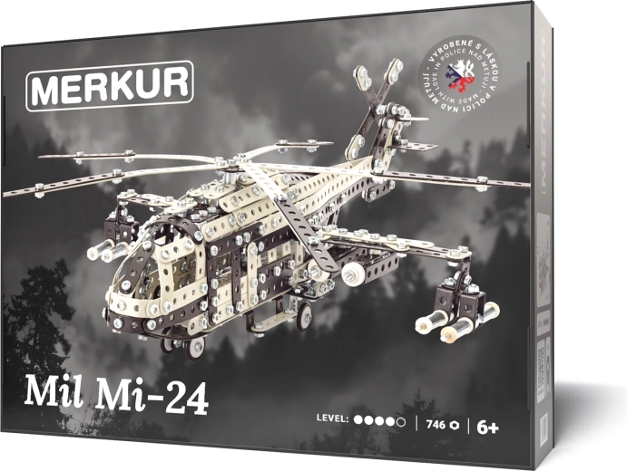 Merkur bouwset helikopter MIL MI-24, 746 onderdelen