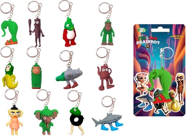 Sleutelhanger Brainrot 3D 7 cm