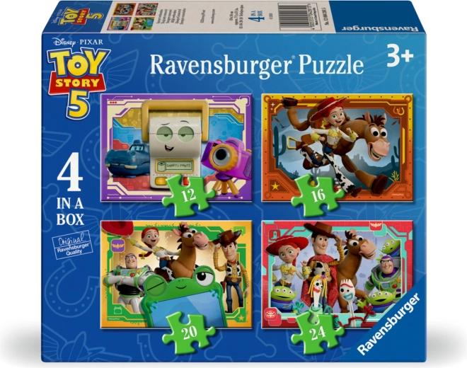 Ravensburger puzzel Toy Story: Speelgoedverhaal 4-in-1 (12–24 stukjes)