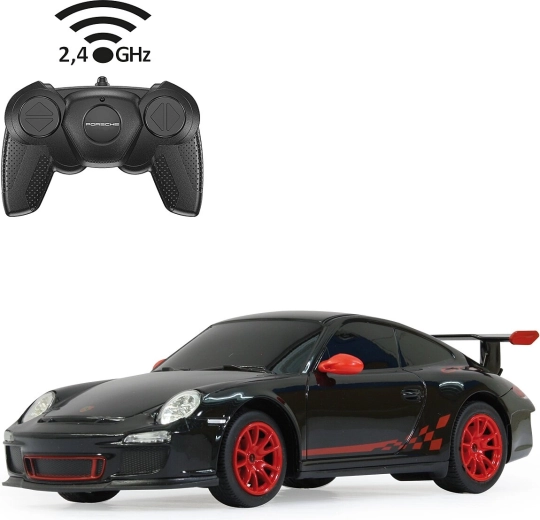 Radiografisch bestuurbare auto Porsche GT3 RS 1:24 zwart