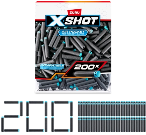ZURU X-SHOT set van 200 reservepijltjes