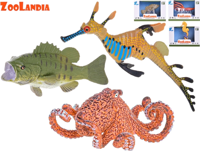 Zoolandia zeedieren – set plastic figuurtjes voor in het aquarium