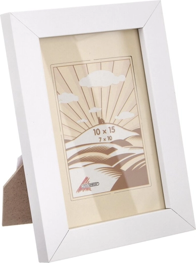 Witte houten fotolijst 10 × 15 cm