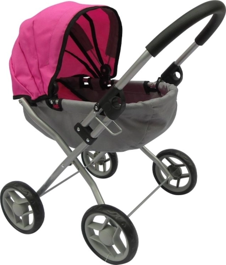 Kinderwagen - grijs/roze
